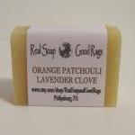 Orange Patchouli Lavender Clove Soap All Natural..