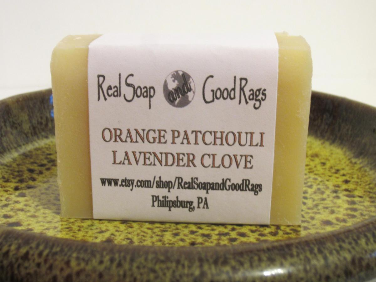 Orange Patchouli Lavender Clove Soap All Natural Handcrafted